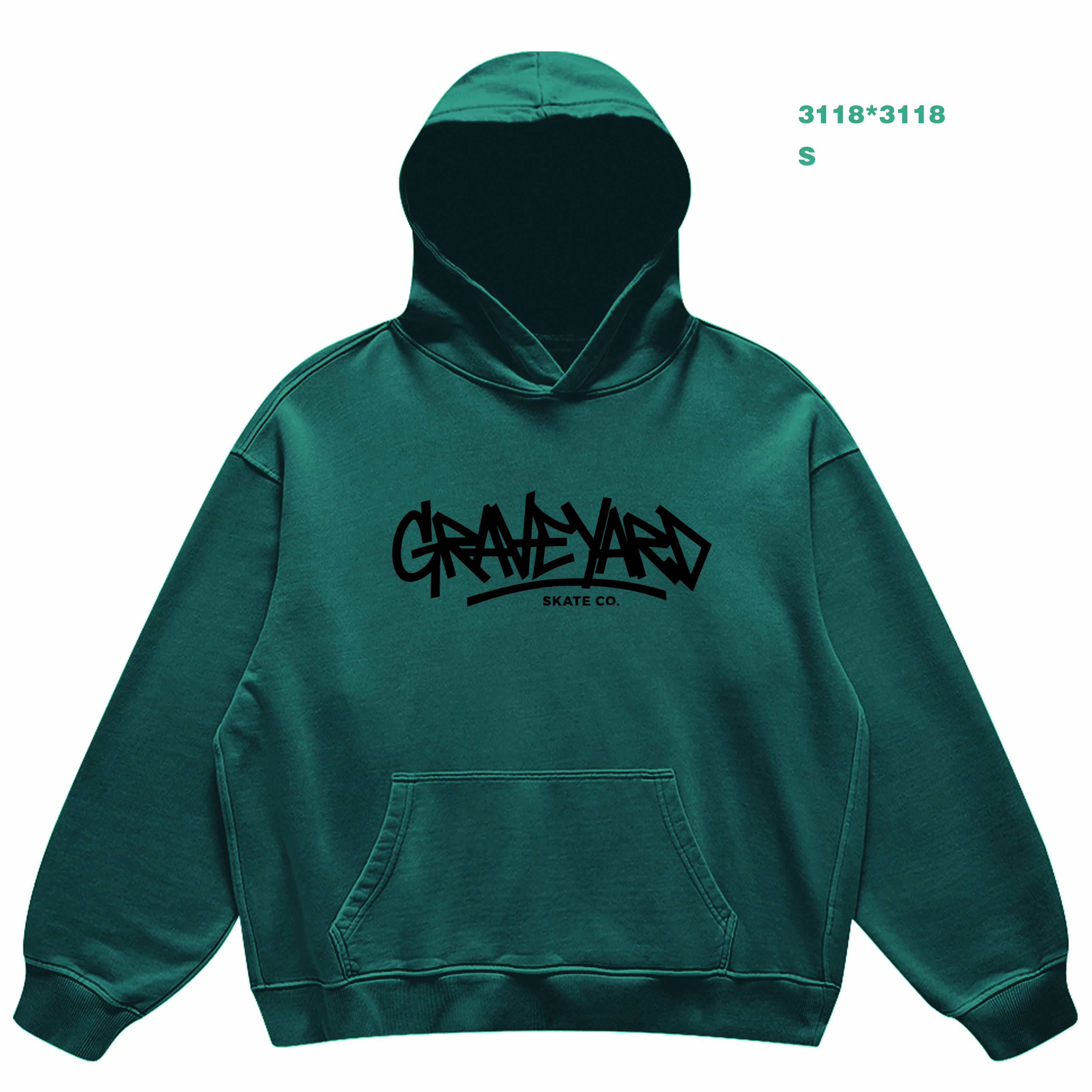 Unisex Super Heavyweight Oversized Retro Hoodie(440GSM)