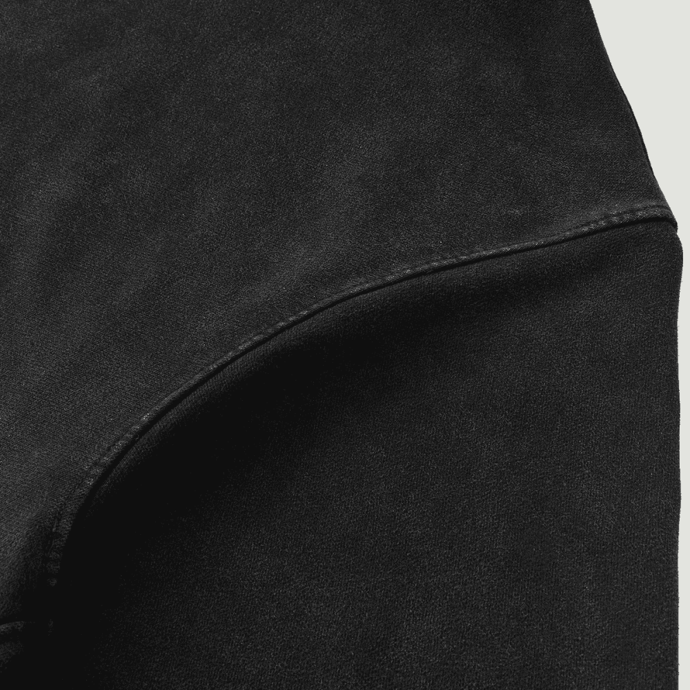 Unisex Super Heavyweight Graveyard Logo Oversized Retro Hoodie(440GSM)